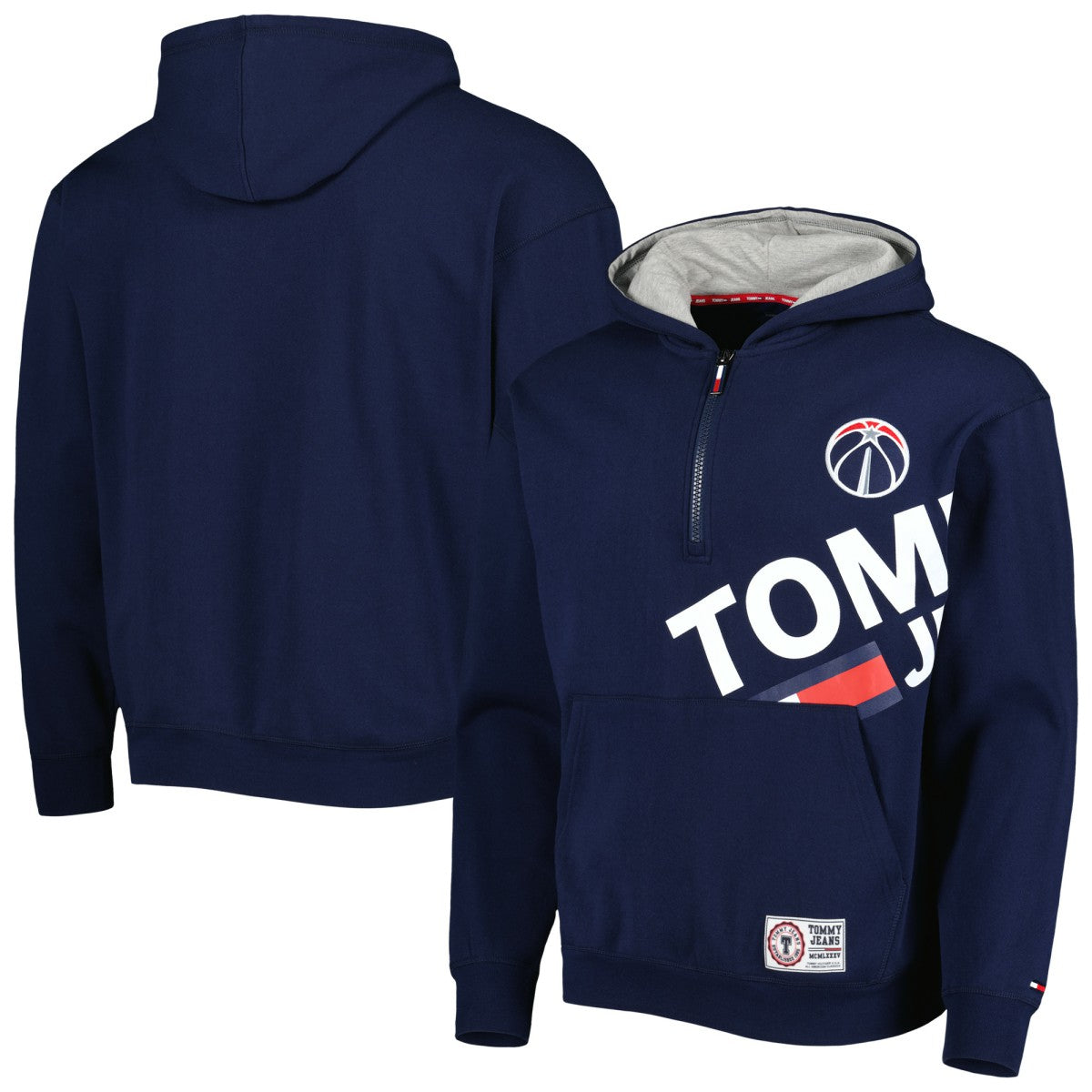 Washington Wizards Tommy Jeans Bernard Half-Zip Hoodie