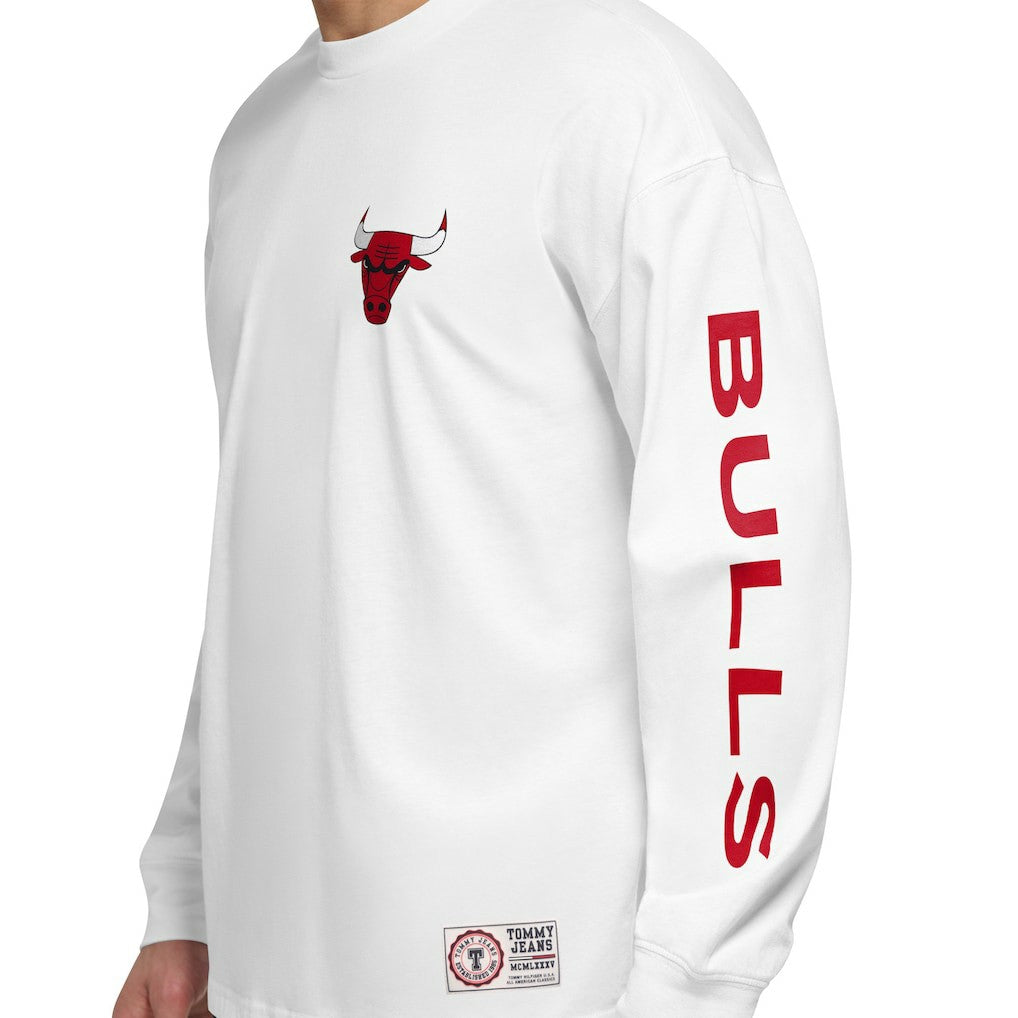 Chicago Bulls Tommy Jeans Matthew 2-In-1 T-Shirt & Hoodie Combo Set