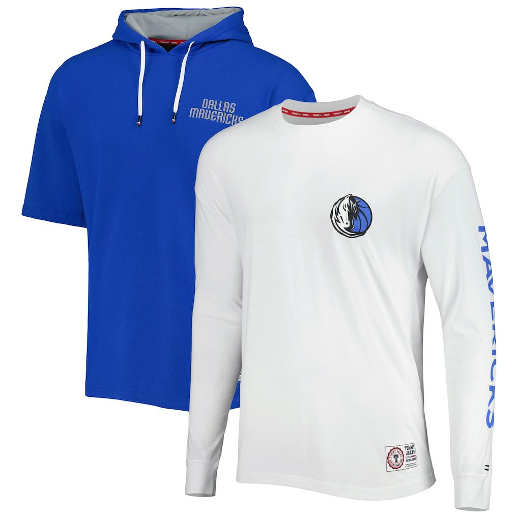 Dallas Mavericks Tommy Jeans Matthew 2-In-1 T-Shirt & Hoodie Combo Set sale