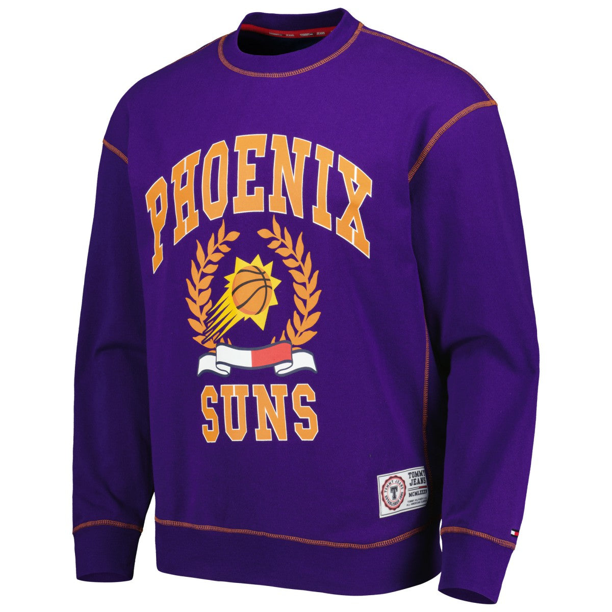 Phoenix Suns Tommy Jeans Peter French Terry Pullover Crew Sweatshirt