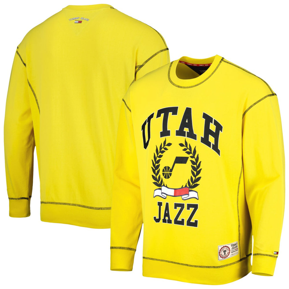 Utah Jazz Tommy Jeans Peter French Terry Pullover Sweatshirt