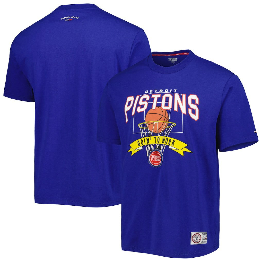 Detroit Pistons Tommy Jeans Tim Backboard T-Shirt