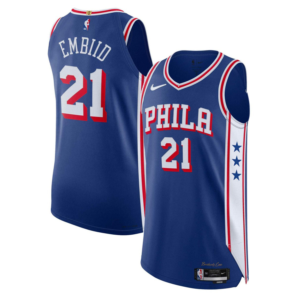 Nike Joel Embiid Philadelphia 76ers Authentic Jersey