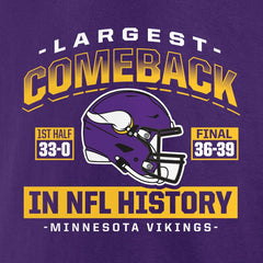 Largest Comeback T-Shirt - Minnesota Vikings T-shirts