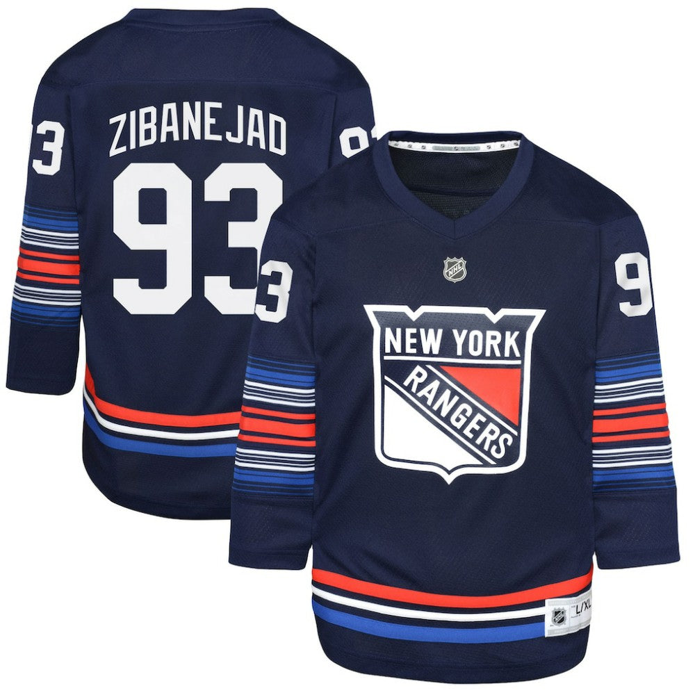 NHL Mika Zibanejad New York Rangers Youth Alternate Replica Player Jersey