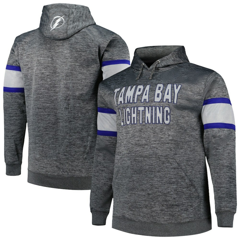 NHL Tampa Bay Lightning Big & Tall Stripe Pullover Hoodie