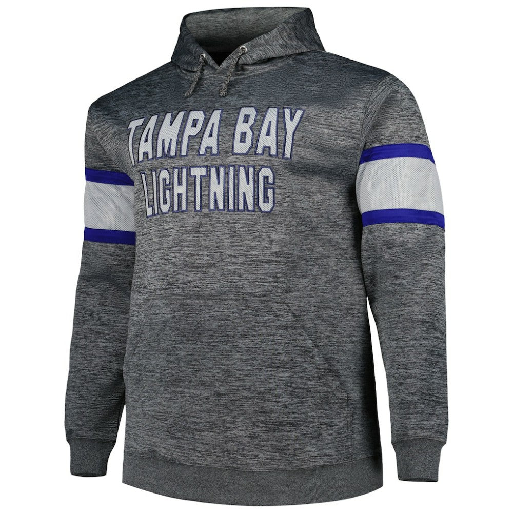 NHL Tampa Bay Lightning Big & Tall Stripe Pullover Hoodie