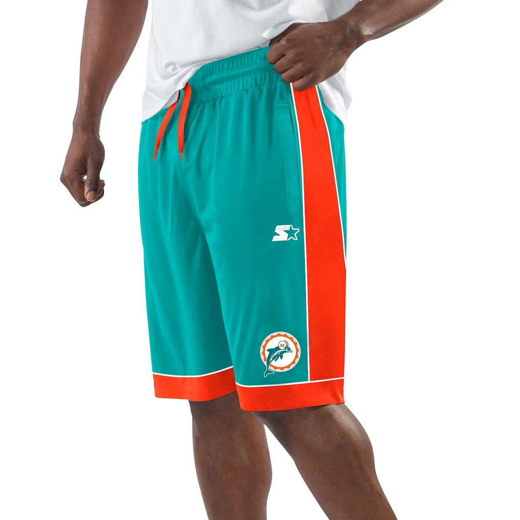 Starter Throwback Fan Favorite Shorts - Miami Dolphins Shorts