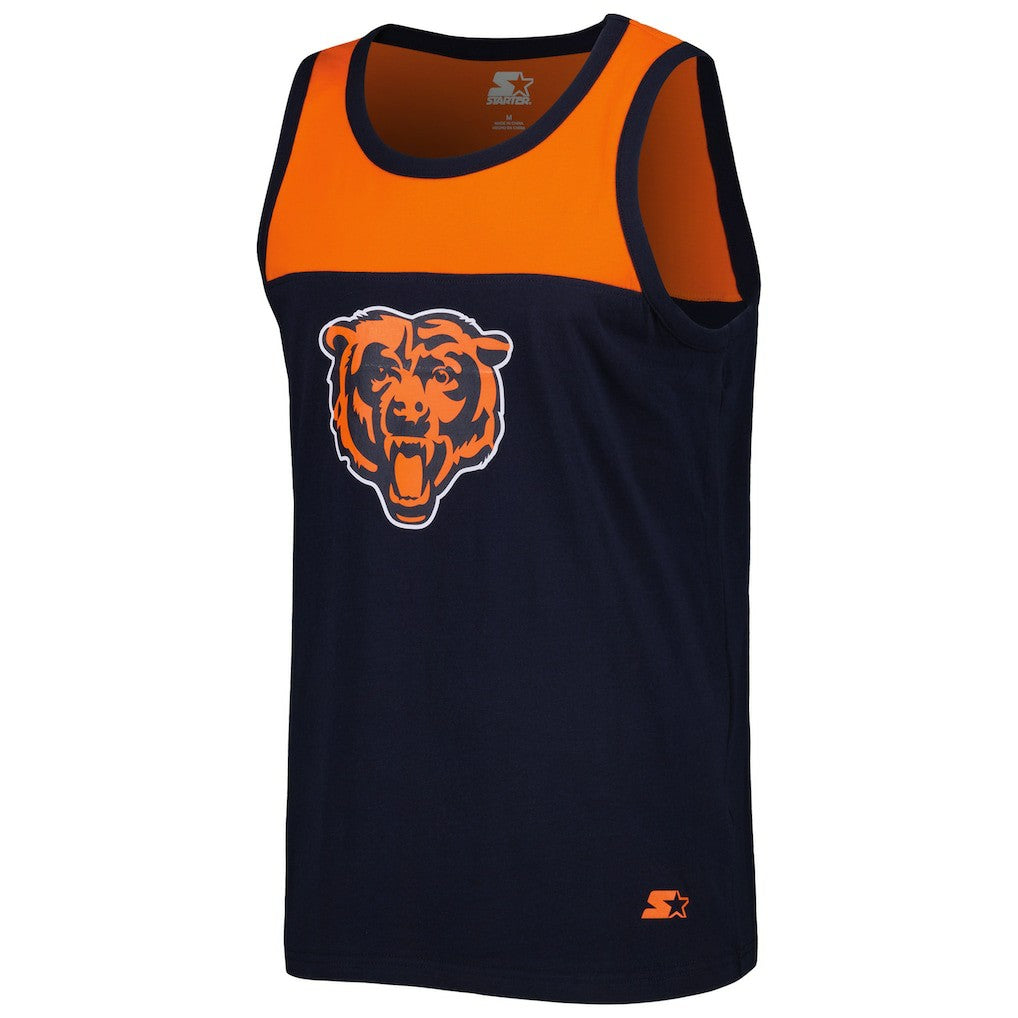 Starter Logo Touchdown Fashion Tank Top - Chicago Bears Tops