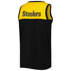 Starter Logo Touchdown Fashion Tank Top - Pittsburgh Steelers Tops