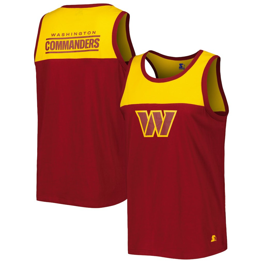 Starter Logo Touchdown Fashion Tank Top - Washington Commanders Tops