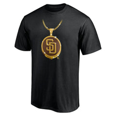 Black San Diego Padres Team Swagg Chain T-Shirt