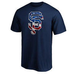Navy San Francisco Giants Team Banner Wave T-Shirt