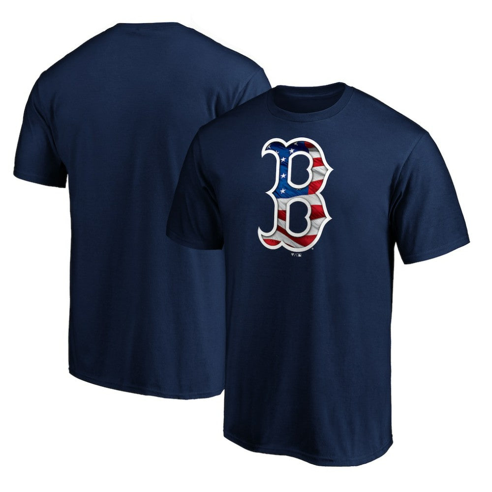 Navy Boston Red Sox Team Banner Wave T-Shirt