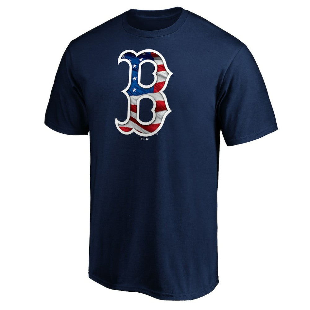 Navy Boston Red Sox Team Banner Wave T-Shirt