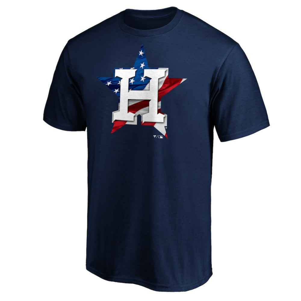 Navy Houston Astros Team Banner Wave T-Shirt