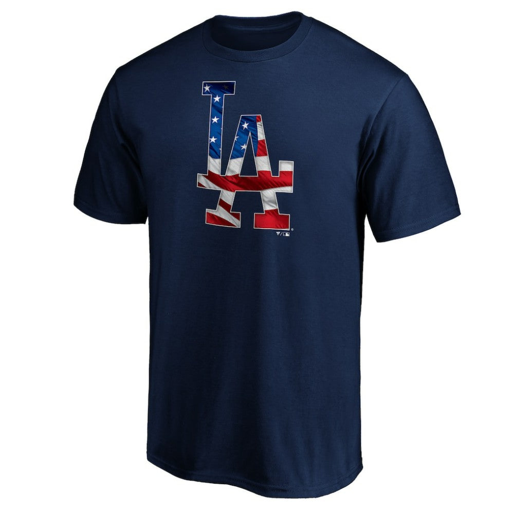 Navy Los Angeles Dodgers Team Banner Wave T-Shirt