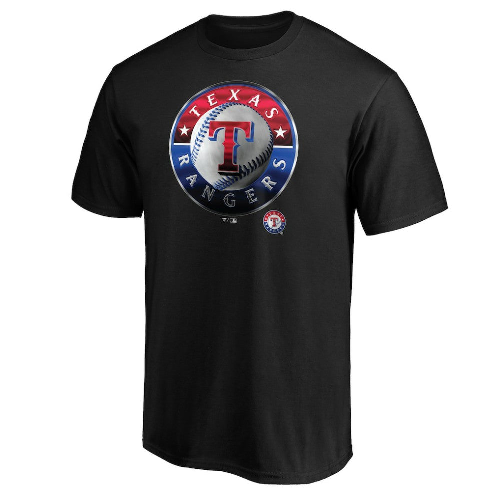 Black Texas Rangers Team Midnight Mascot T-Shirt
