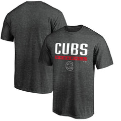 Charcoal Chicago Cubs Team Win Stripe T-Shirt