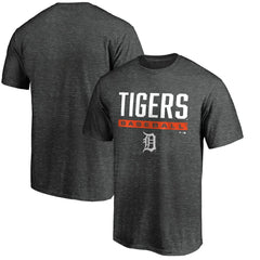 Charcoal Detroit Tigers Team Win Stripe T-Shirt