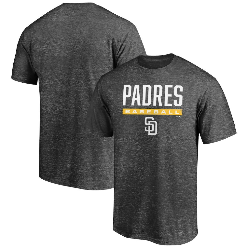 Charcoal San Diego Padres Team Win Stripe T-Shirt