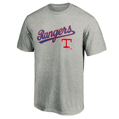 Heather Gray Texas Rangers Team Wahconah T-Shirt