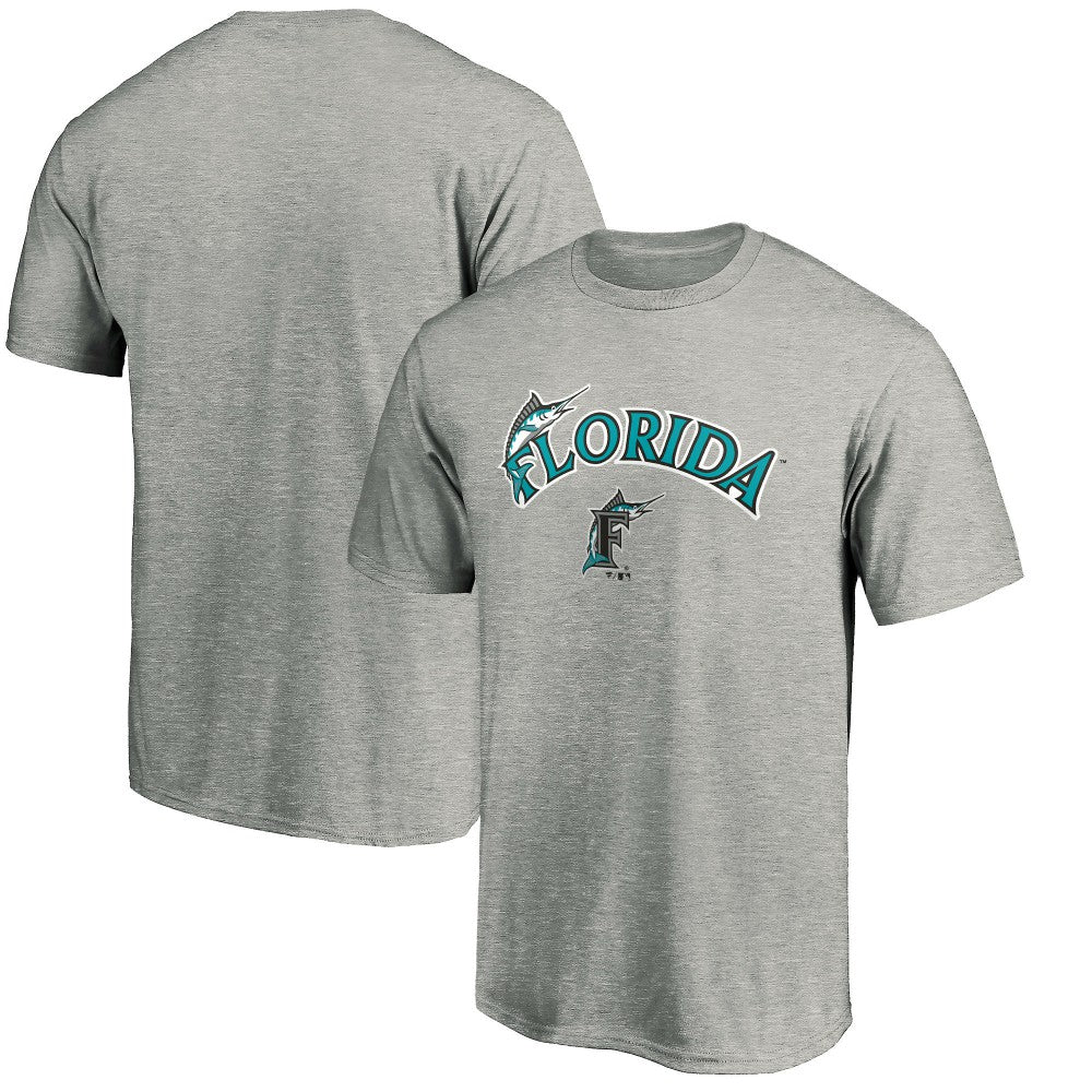 Heather Gray Florida Marlins Cooperstown Collection Team Wahconah T-Shirt
