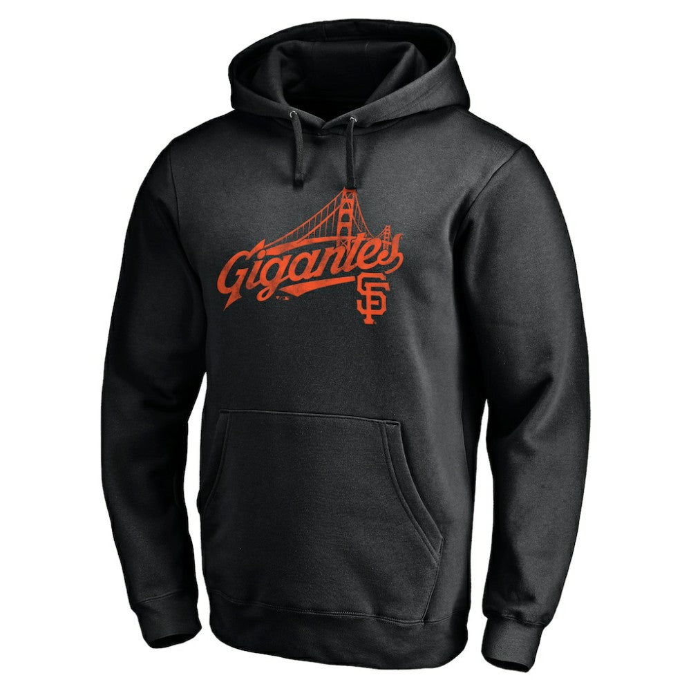 Black San Francisco Giants Team Hometown Collection Gigantes Bridge Pullover Hoodie