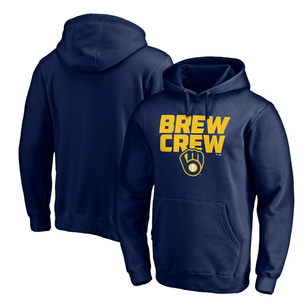 Navy Milwaukee Brewers Team Hometown Collection The Crew Pullover Hoodie