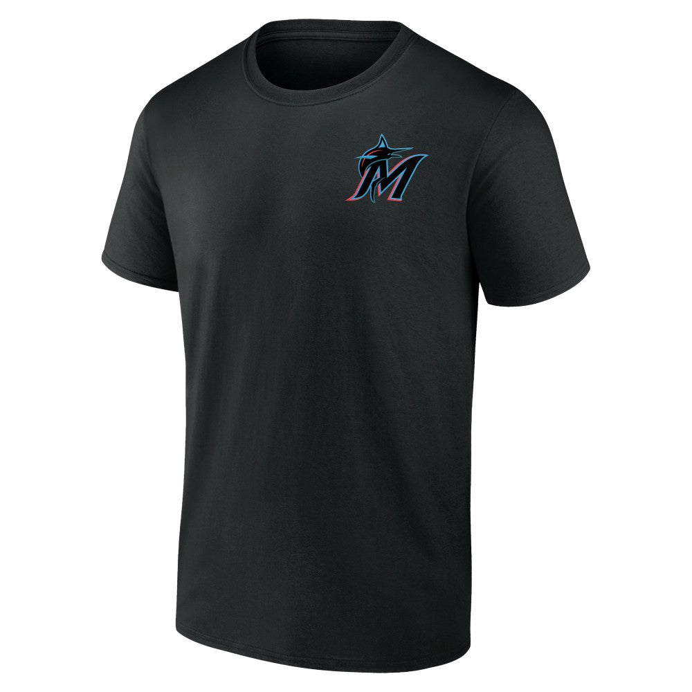 Black Miami Marlins Team Hometown Collection Surf's Up T-Shirt