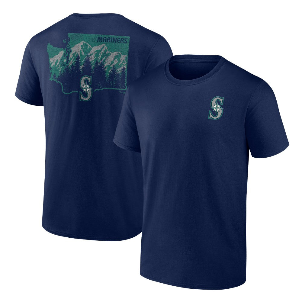 Navy Seattle Mariners Team Hometown Collection Washington State T-Shirt