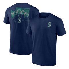 Navy Seattle Mariners Team Hometown Collection Washington State T-Shirt