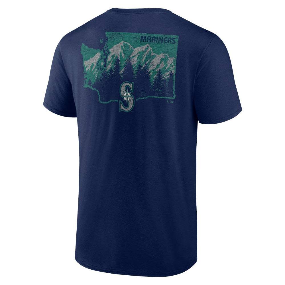 Navy Seattle Mariners Team Hometown Collection Washington State T-Shirt