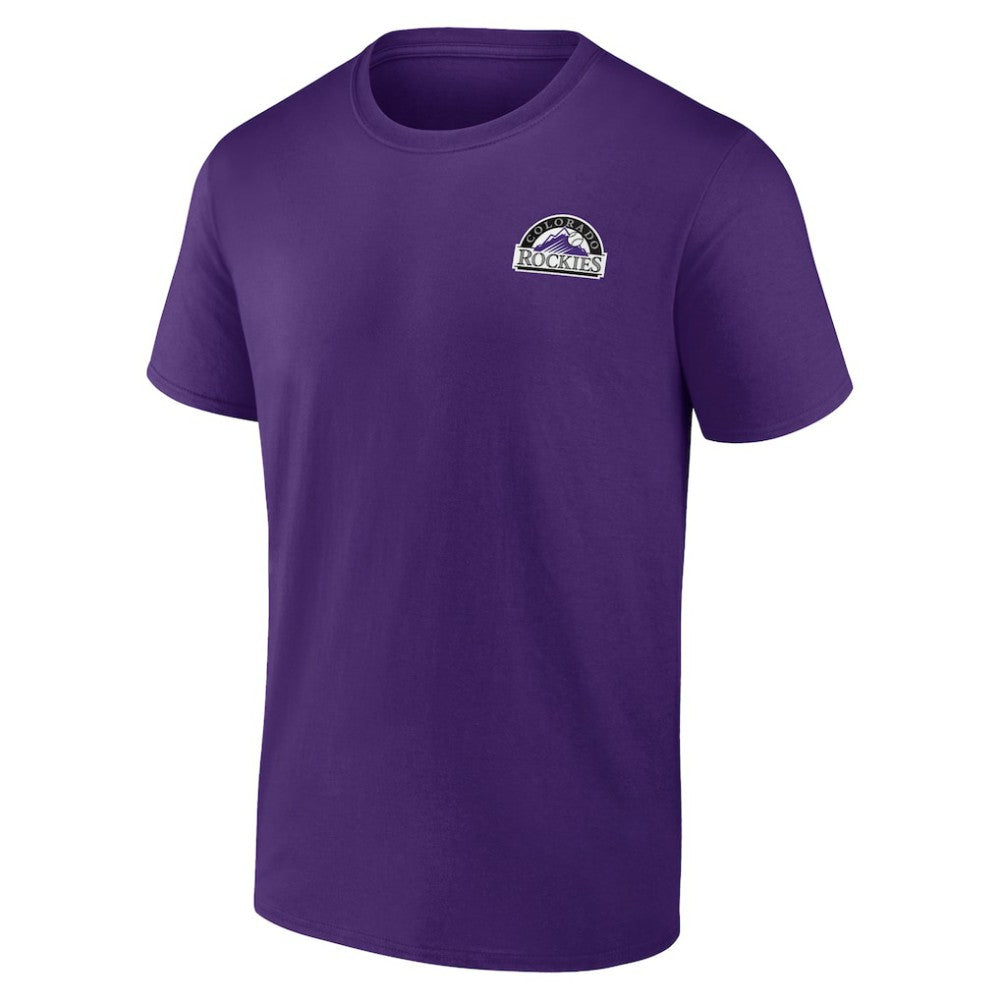Purple Colorado Rockies Team Hometown Collection Mile High Back T-Shirt