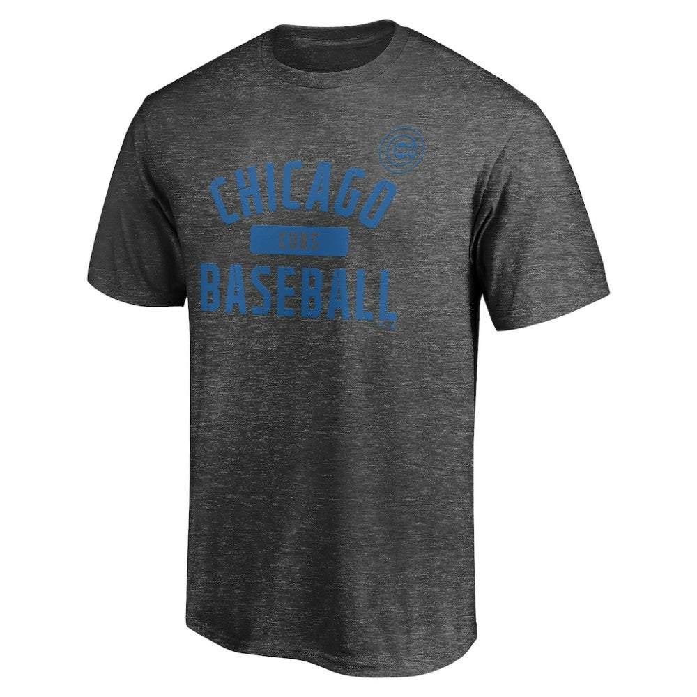 Charcoal Chicago Cubs Team Primary Pill T-Shirt