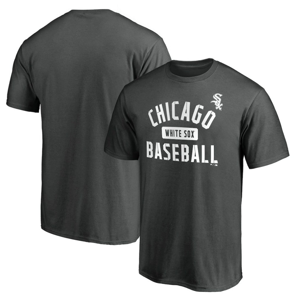 Charcoal Chicago White Sox Team Primary Pill T-Shirt