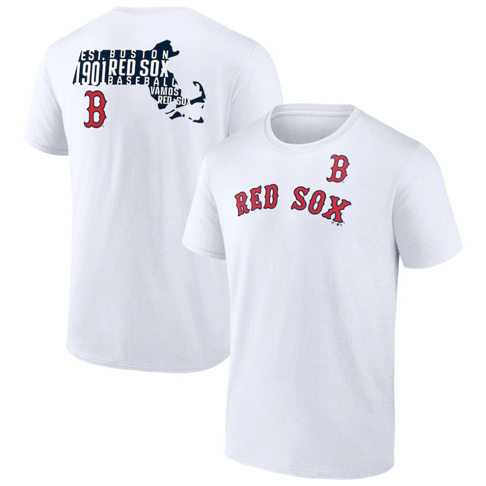 White Boston Red Sox Team Hot Shot T-Shirt