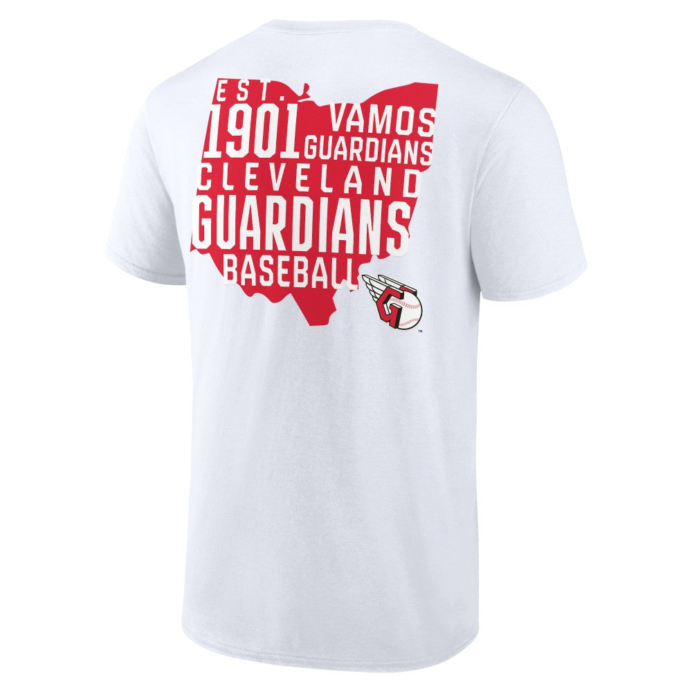 White Cleveland Guardians Team Hot Shot T-Shirt