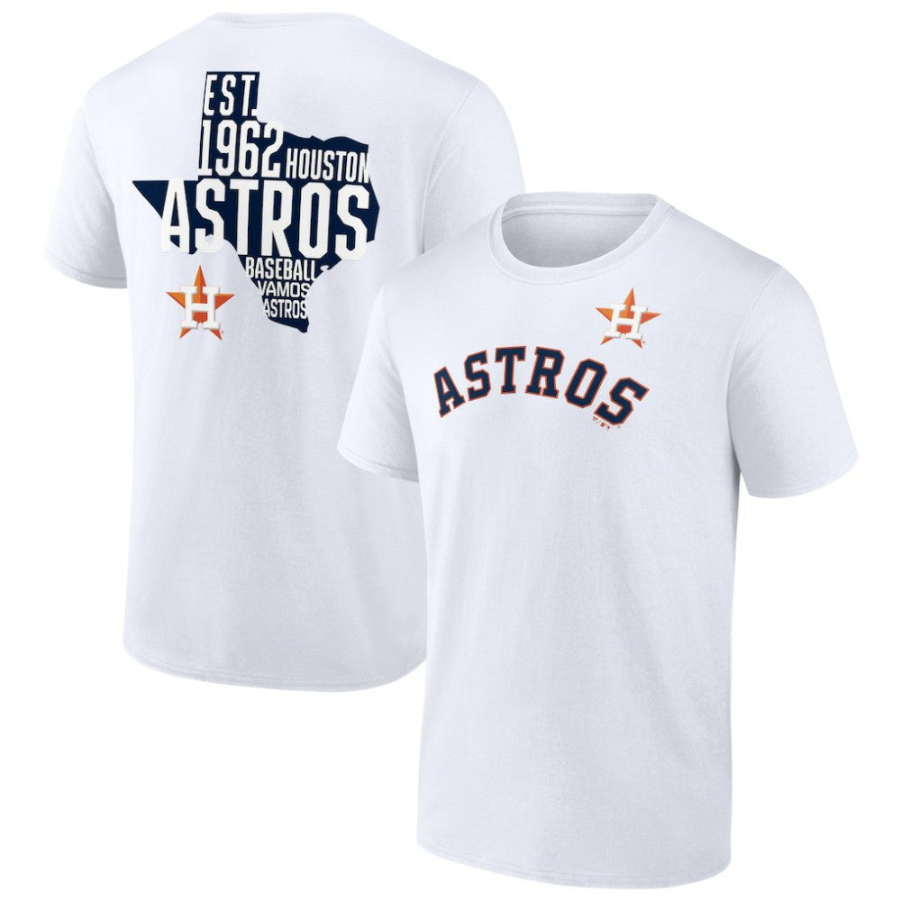 White Houston Astros Team Hot Shot T-Shirt