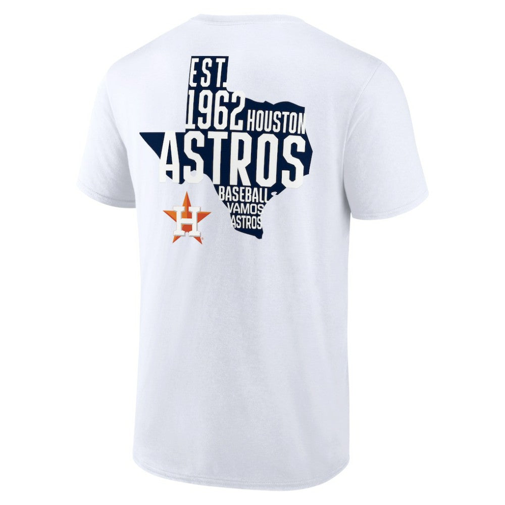 White Houston Astros Team Hot Shot T-Shirt