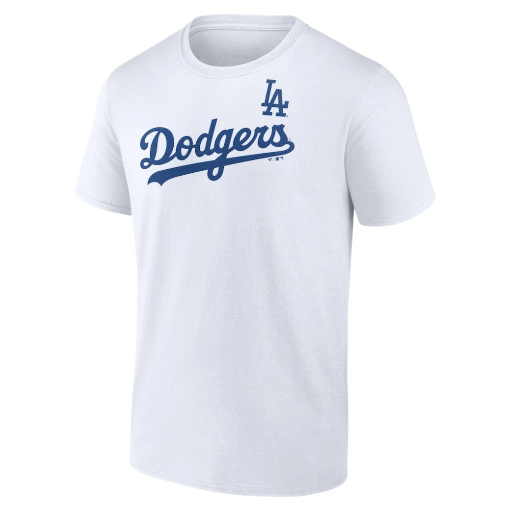 White Los Angeles Dodgers Team Hot Shot T-Shirt