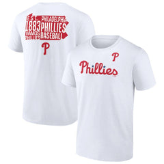 White Philadelphia Phillies Team Hot Shot T-Shirt