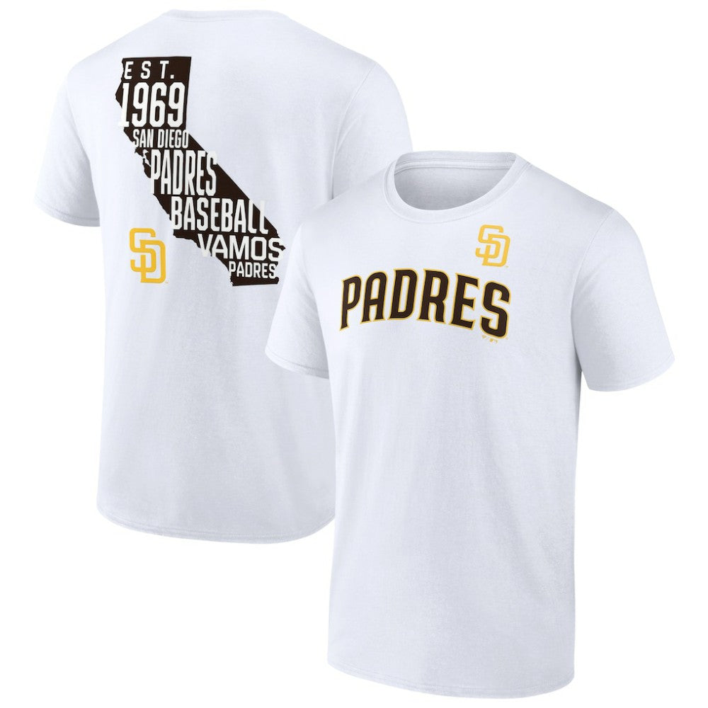 White San Diego Padres Team Hot Shot T-Shirt