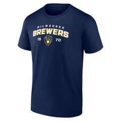Navy Milwaukee Brewers Team Rebel T-Shirt