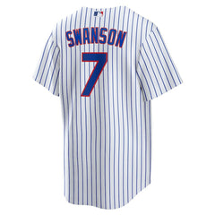 White Dansby Swanson Chicago Cubs Nike Replica Player Jersey