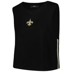 Pro Standard Women's Ombre Wordmark Classic Cropped Tank Top - New Orleans Saints Tops