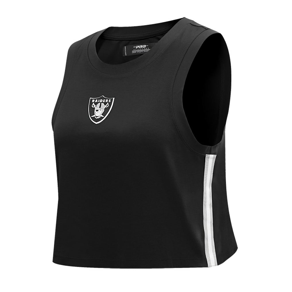 Pro Standard Women's Ombre Wordmark Classic Cropped Tank Top - Las Vegas Raiders Tops