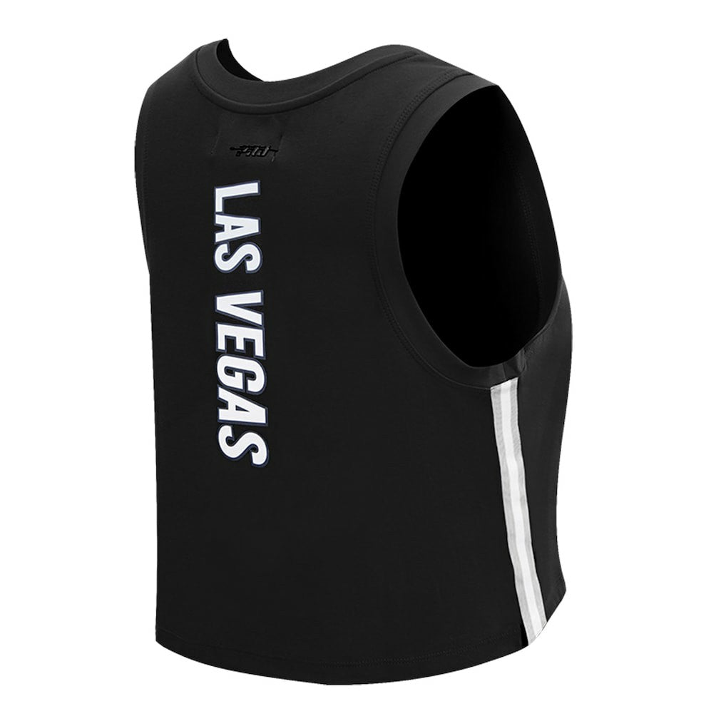 Pro Standard Women's Ombre Wordmark Classic Cropped Tank Top - Las Vegas Raiders Tops