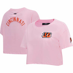 Pro Standard Women's Cropped Boxy T-Shirt - Cincinnati Bengals T-shirts