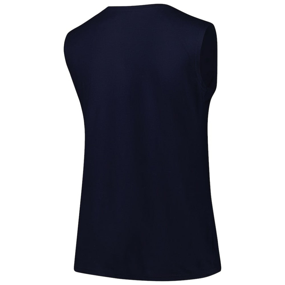 Navy Atlanta Braves Profile Women's Plus Size Tank Top